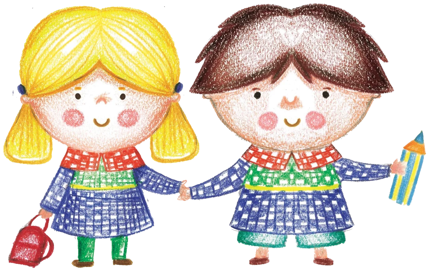 Dibujo de niños jugando